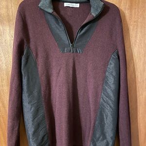 Calvin Klein pullover 2 tone with short zip (OLCC)